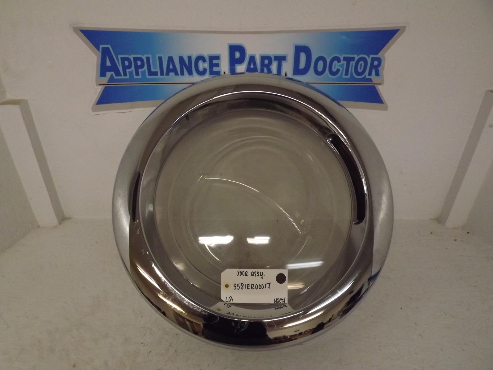 LG Washer 3581ER0001J Door Assembly Used LG Washer 3581ER0001J Door Assembly Used